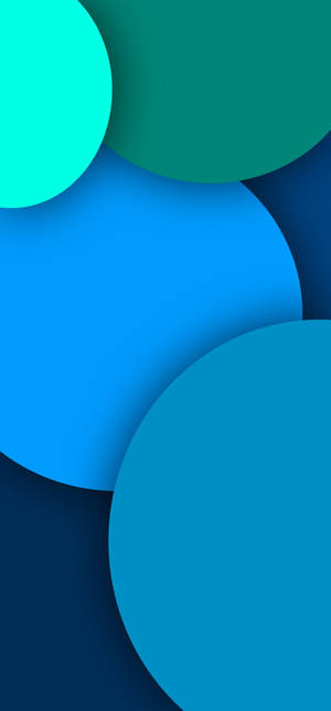 Samsung Galaxy Note 20 Ultra Blue Green Circles Wallpaper