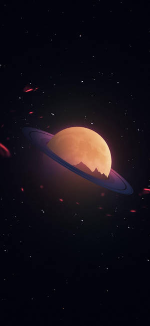 Samsung Galaxy S20 Beautiful Saturn Wallpaper