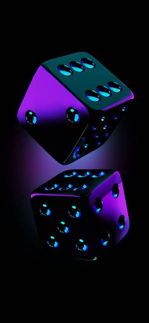 Samsung Galaxy S20 Dice In Neon Lights Wallpaper