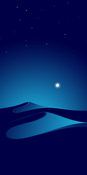 Samsung Galaxy S20 Starry Night In Desert Wallpaper