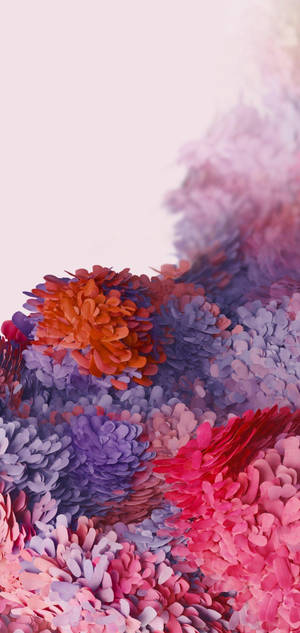 Samsung Galaxy S22 Colorful Flowers Wallpaper