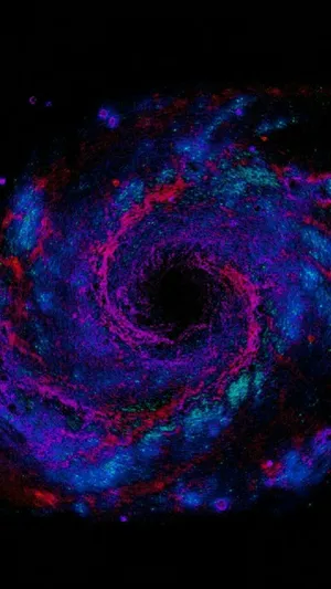 Samsung Galaxy S7 Edge Colorful Whirlpool Galaxy Wallpaper