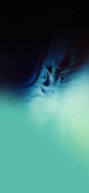 Samsung Mobile Teal And Black Waves Wallpaper