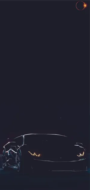 Samsung S10 Black Lamborghini Hypercar Wallpaper