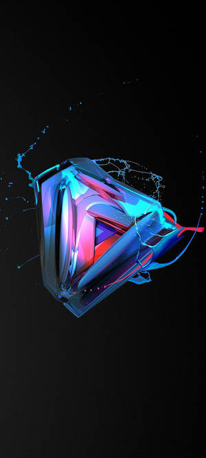 Samsung S21 Ultra Iridescent Triangle Wallpaper