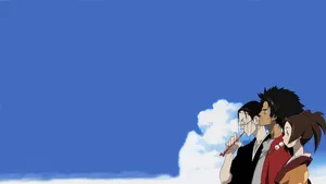 Samurai Champloo Cast On Blue Sky Wallpaper
