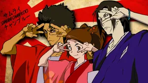Samurai Champloo Heroes Cute Pose Wallpaper
