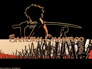 Samurai Champloo Silhouette And Swords Wallpaper