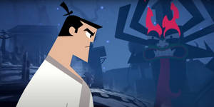 Samurai Jack And Aku Standoff Wallpaper