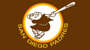 San Diego Padres Brown Monk Logo Wallpaper
