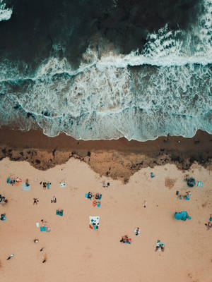 San Diego Waves Meeting The Shore Wallpaper