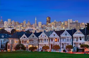 San Francisco 4k Village Houses Wallpaper