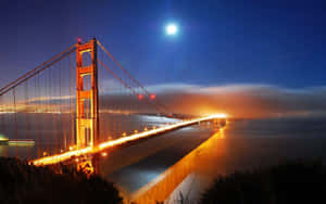 San Francisco Laptop Moon Wallpaper