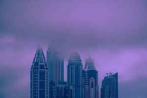 San Francisco Skyline Obscured By Fog Wallpaper