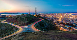 San Francisco Twin Peaks Cityscape Wallpaper