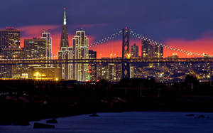 San Francisco Usa Night Lights Wallpaper