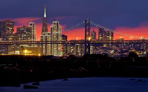 San Francisco Usa Night Lights Wallpaper