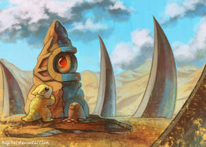 Sandshrew And Diglett Desert Wallpaper