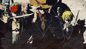 Sanji And Friends Mafia Wallpaper