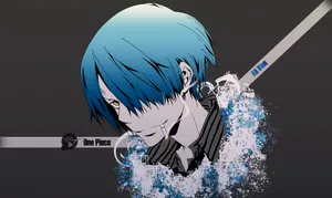 Sanji Close-up In Blue Wallpaper