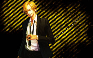 Sanji In Yellow Theme Wallpaper