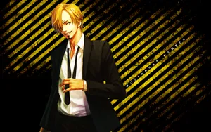 Sanji In Yellow Theme Wallpaper