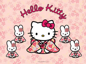 Sanrio Hello Kitty In Kimono Wallpaper