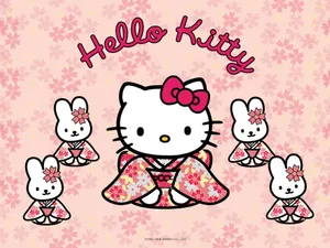 Sanrio Hello Kitty In Kimono Wallpaper