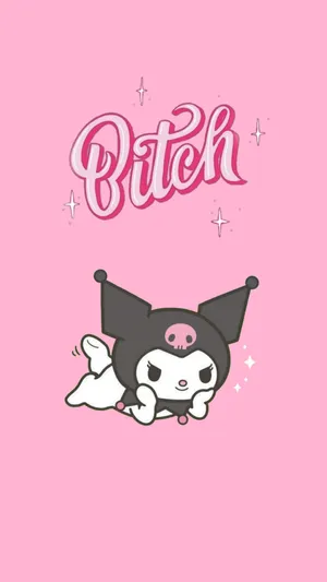 Sanrio Kuromi Pink Bitch Wallpaper