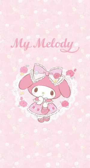 Sanrio My Melody Pink Dress Wallpaper