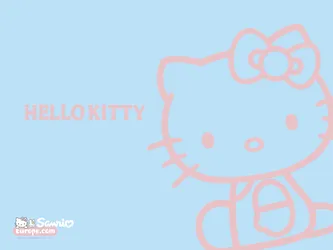 Sanrio Pink And Blue Hello Kitty Wallpaper