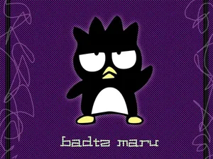 Sanrio's Badtz Maru Purple Poster Wallpaper