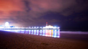 Santa Monica Bright Lights Wallpaper