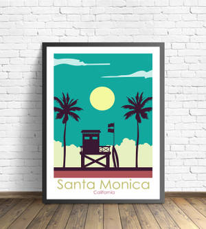 Santa Monica Floor Poster Wallpaper