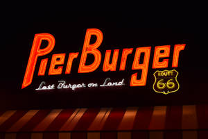 Santa Monica Pier Burger Wallpaper