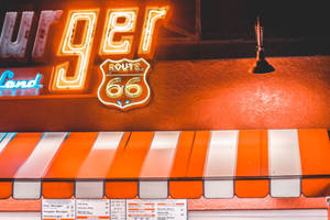 Santa Monica Route 66 Sign Wallpaper