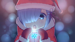 Santa Rem With Snowflake Wallpaper