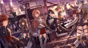 Sao Alternative Ggo Characters Wallpaper