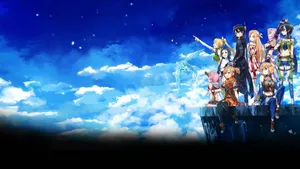 Sao Heroes On A Cliff Wallpaper