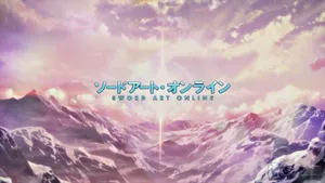 Sao Logo On Purple Mountain Sky Wallpaper