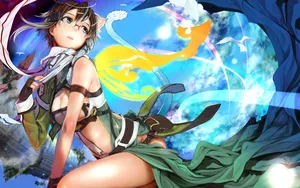 Sao Sexy Sinon Windy Day Wallpaper