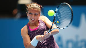 Sara Errani Double Hand Receive Wallpaper