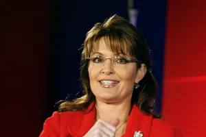 Sarah Palin With Red Coat Wallpaper