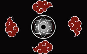 Sasuke's Mangekyou Sharingan Logo Art Wallpaper