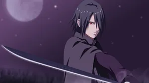 Sasuke's Ninja Blade Wallpaper
