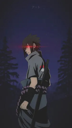 Sasuke Uchiha Night Profile Wallpaper