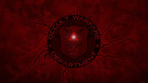 Satanic Occult In Red Art Wallpaper