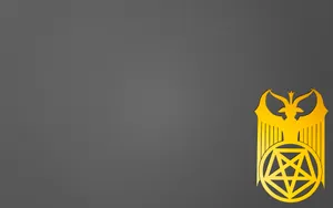 Satanic Symbolon Grey Background Wallpaper