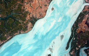 Satellite Image Of Guinea Bissau Wallpaper