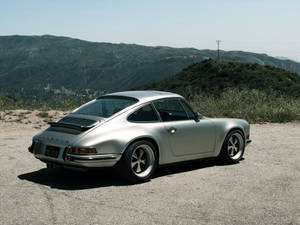 Satin Silver Singer Porsche Wallpaper